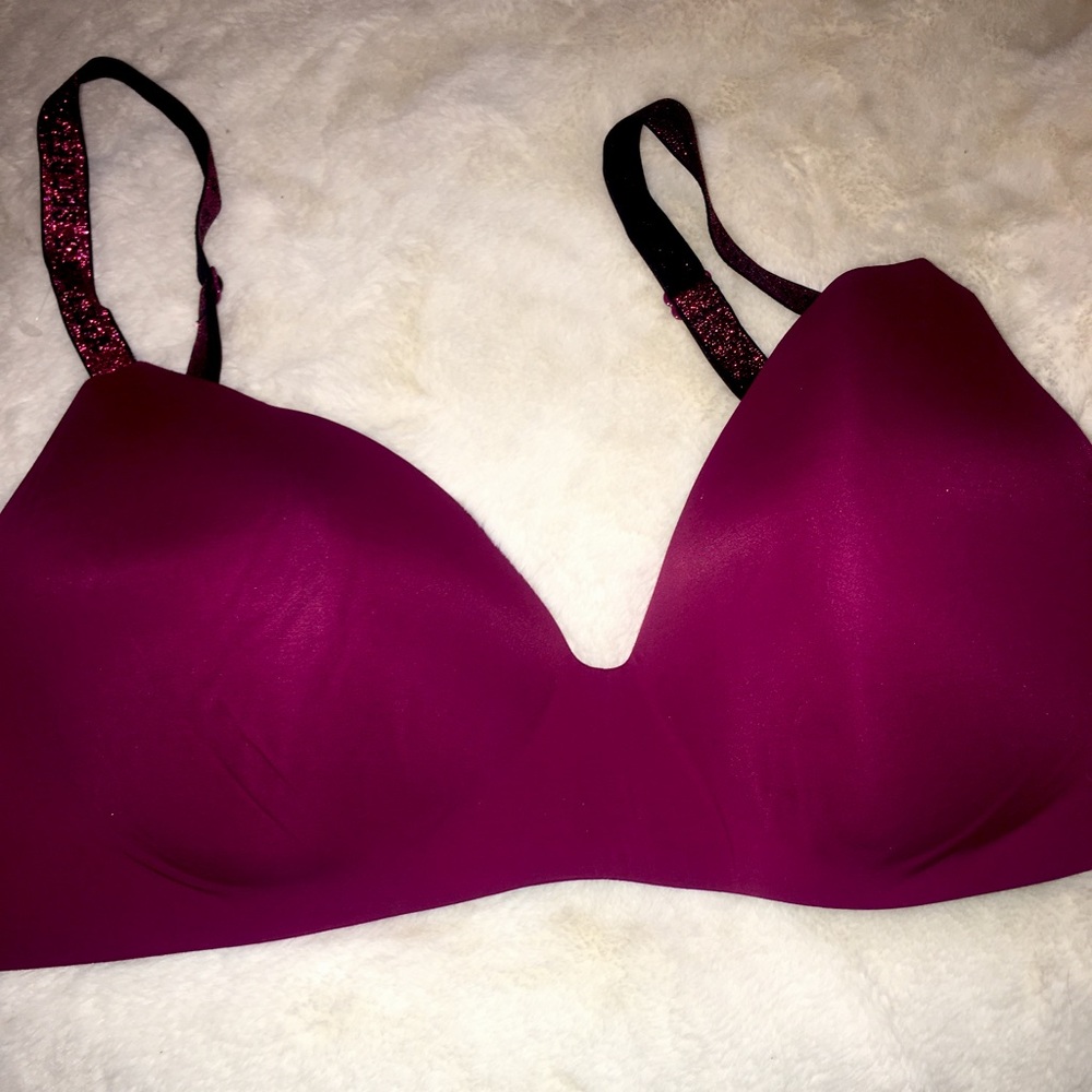 VS WIRELESS BRA with GLITTER STRAPS